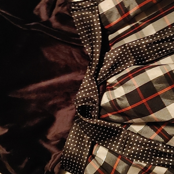 WHAT A DOLL Christmas dress black and white plaid long sleeves size 5 - Picture 5 of 13